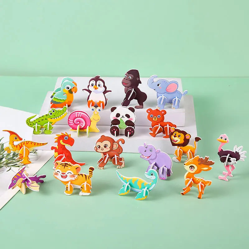 3D Paper Puzzle for Toddlers | Educational Montessori-Inspired Toy