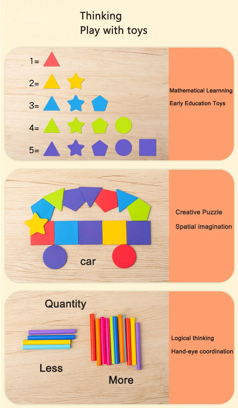 Wooden Fine Motor Skills Toy for Toddlers