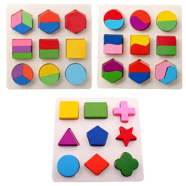 Montessori Wooden Alphabet Puzzle for Toddlers | Learn ABCs & Shapes