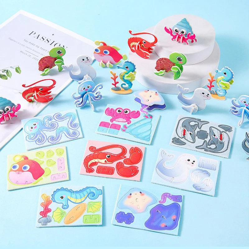 3D Paper Puzzle for Toddlers | Educational Montessori-Inspired Toy