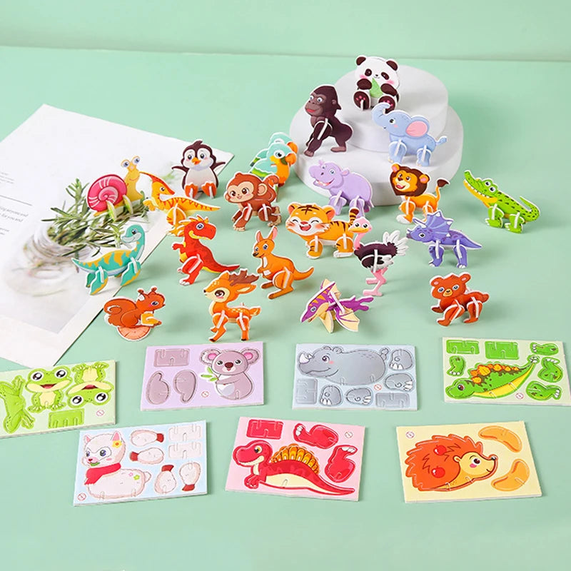 3D Paper Puzzle for Toddlers | Educational Montessori-Inspired Toy