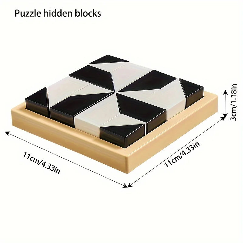 Montessori Logic Block Puzzle Toy for Kids | 120 Challenges to Train Focus & Thinking