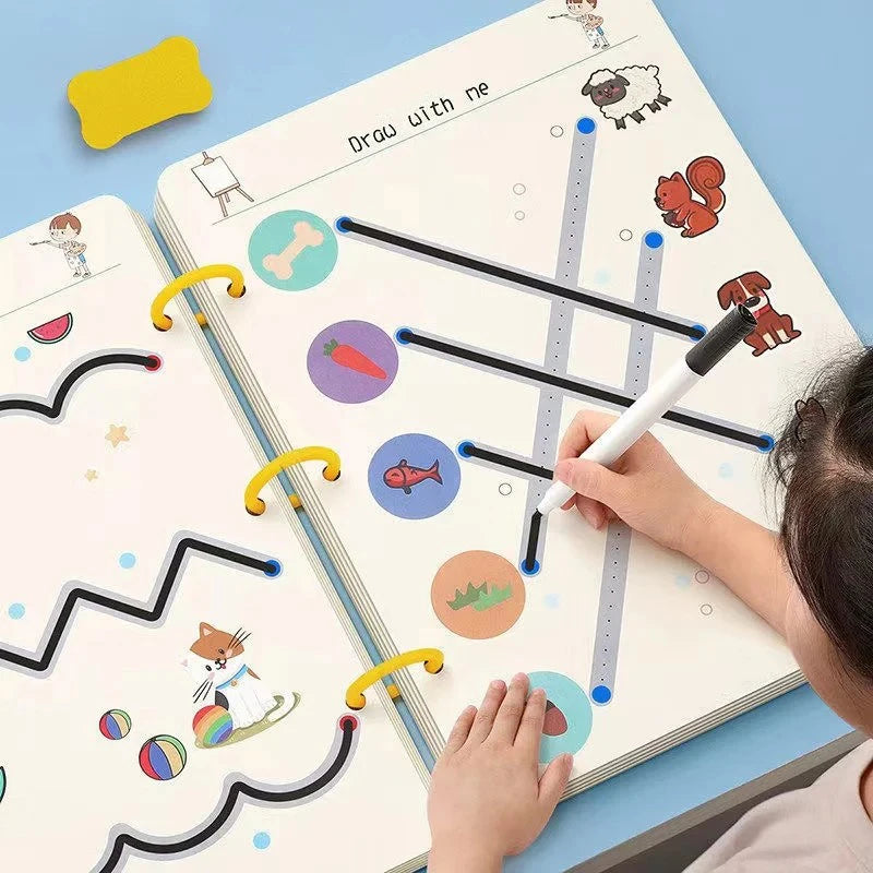 Reusable Pen Control Tracing Workbook