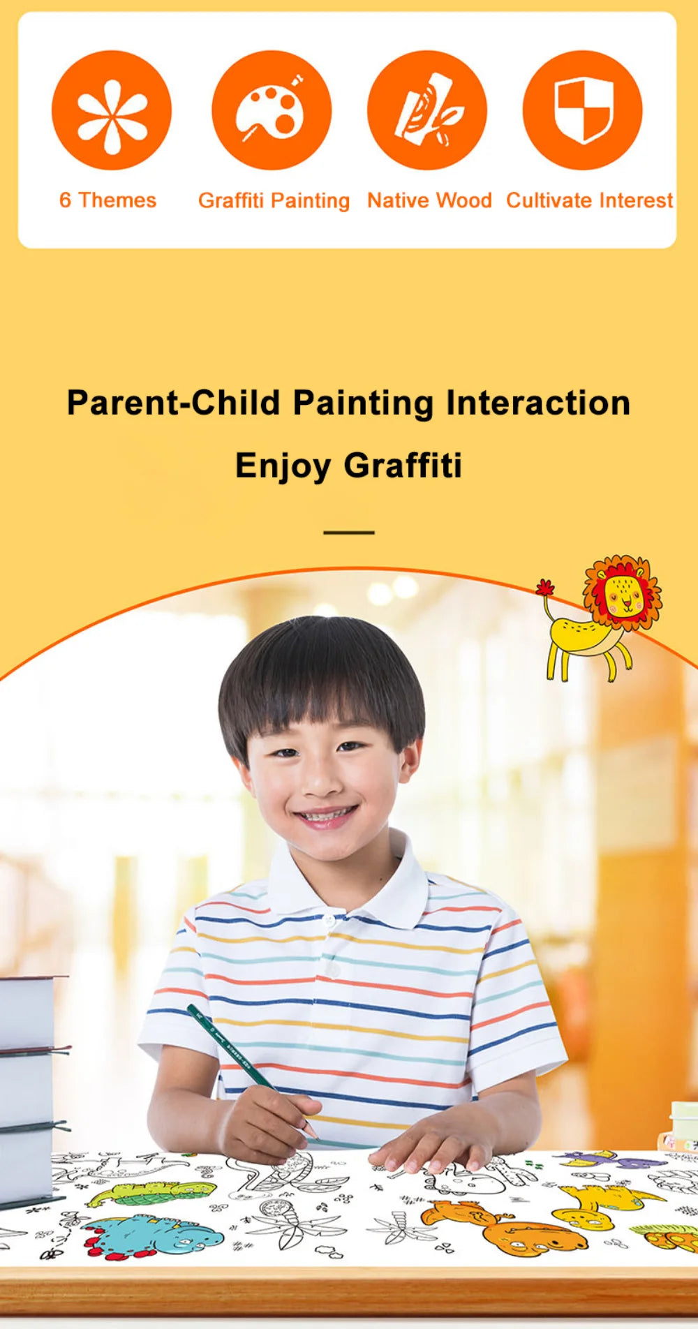Coloring Paper Roll for Kids | Fun Graffiti & DIY Drawing Activity