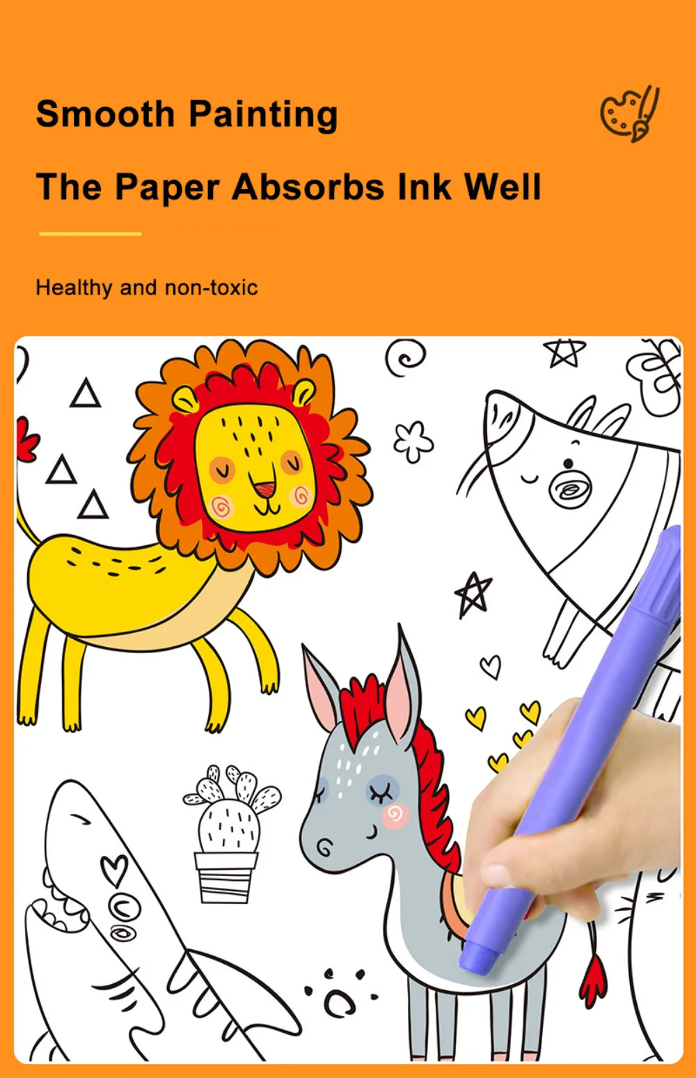 Coloring Paper Roll for Kids | Fun Graffiti & DIY Drawing Activity