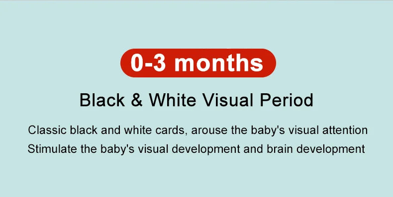 Baby Visual Stimulation Cards – High-Contrast, Age-Staged