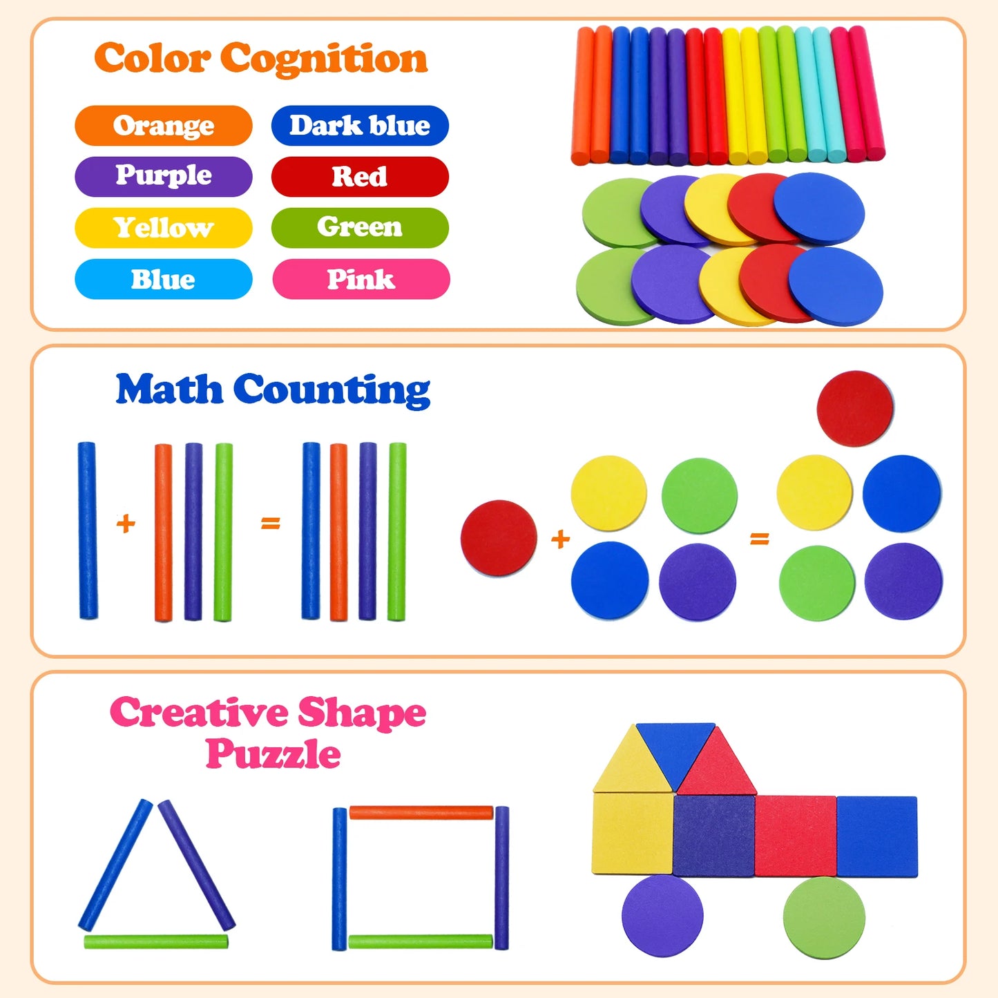 Wooden Fine Motor Skills Toy for Toddlers