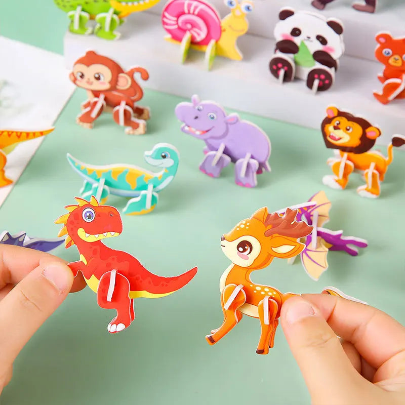 3D Paper Puzzle for Toddlers | Educational Montessori-Inspired Toy