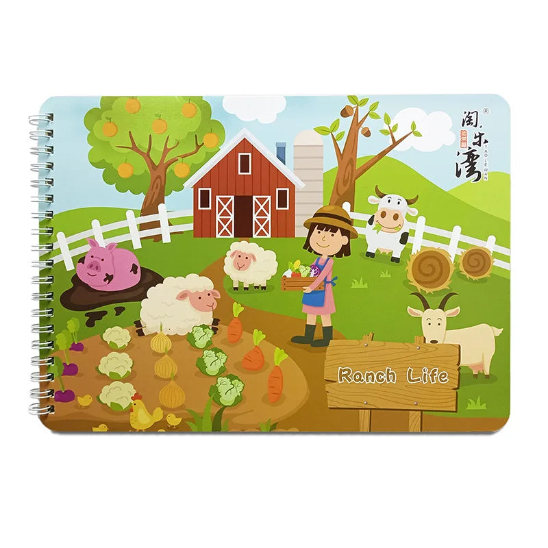 Reusable Sticker Book - 3D Quiet Travel Toy