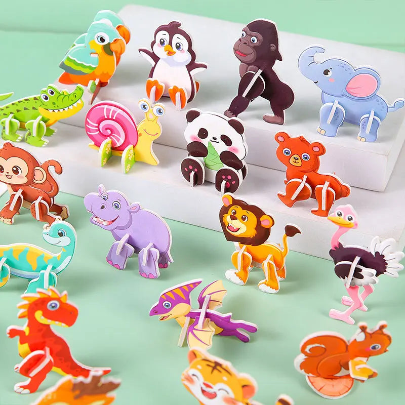 3D Paper Puzzle for Toddlers | Educational Montessori-Inspired Toy
