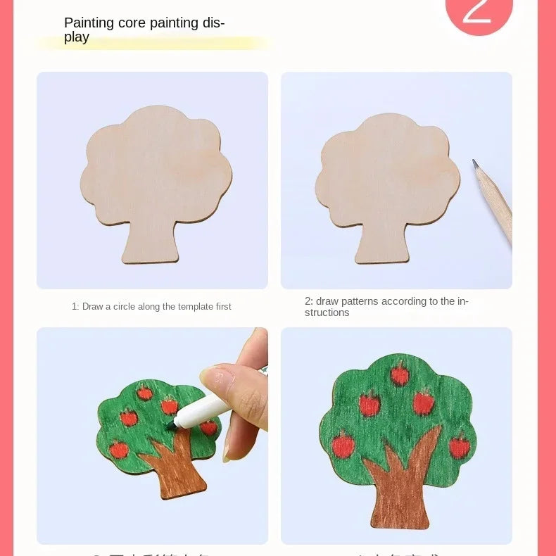 Montessori Drawing Templates for Kids | Wooden 20-Piece Animal Stencil Set