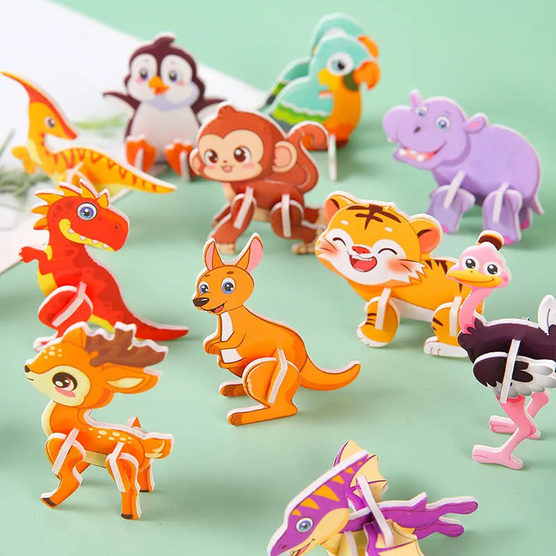3D Paper Puzzle for Toddlers | Educational Montessori-Inspired Toy