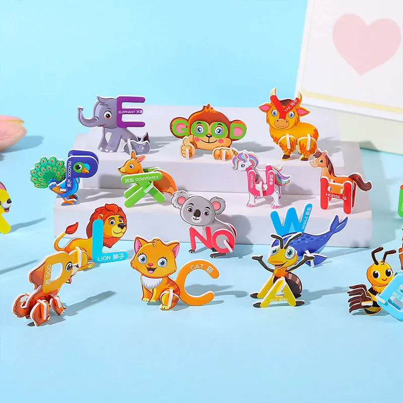 3D Paper Puzzle for Toddlers | Educational Montessori-Inspired Toy