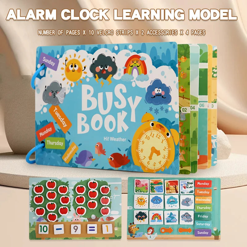 Montessori Busy Book for Toddlers | Hands-On Matching & Learning Toy