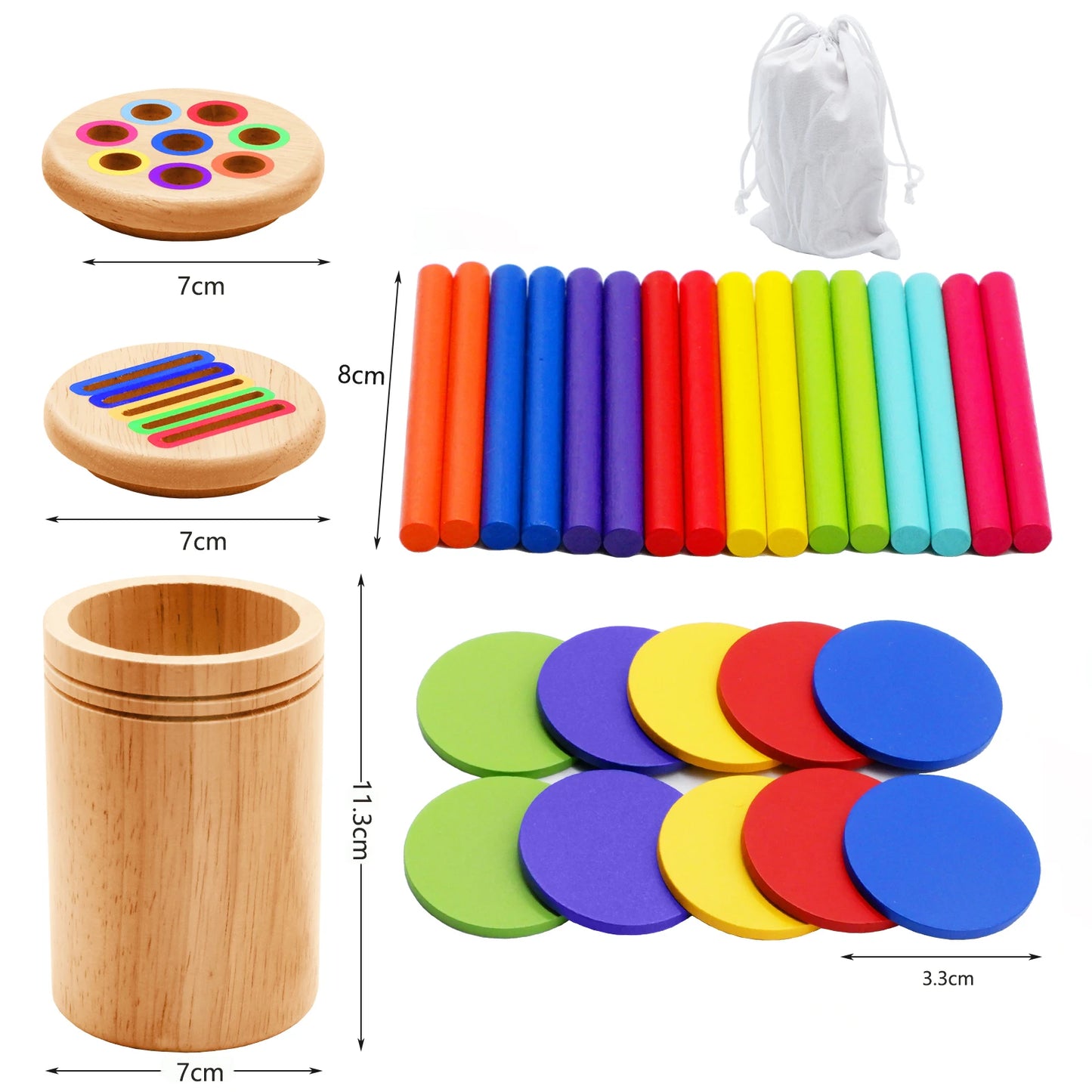 Wooden Fine Motor Skills Toy for Toddlers