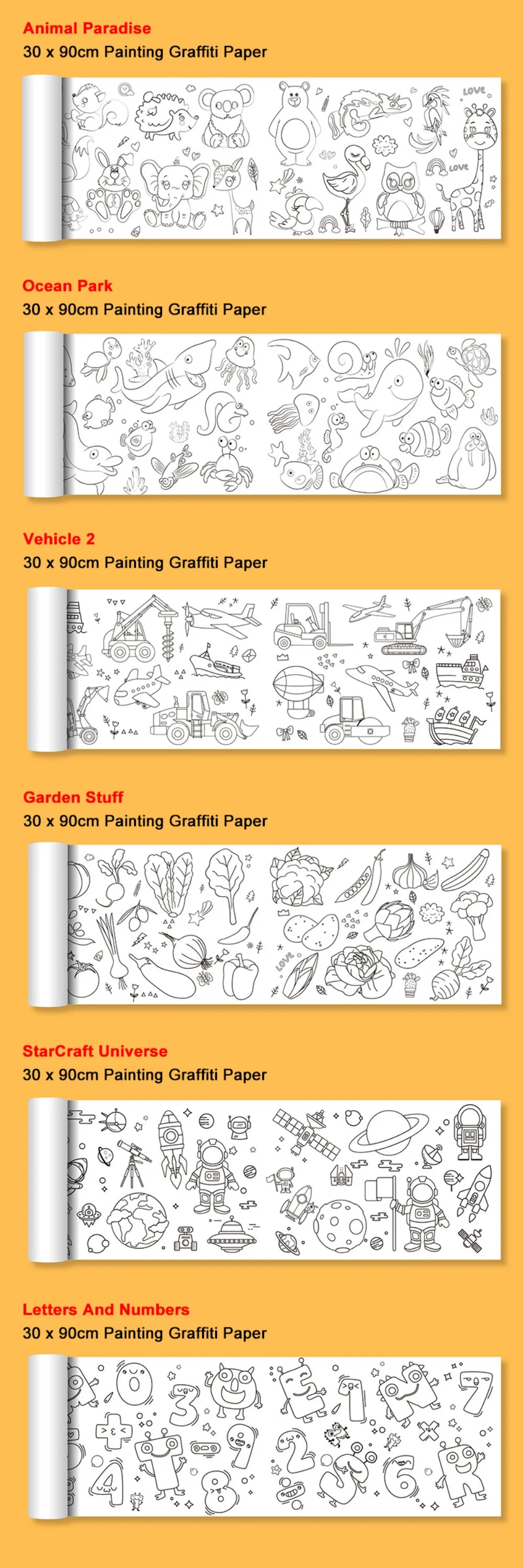 Coloring Paper Roll for Kids | Fun Graffiti & DIY Drawing Activity