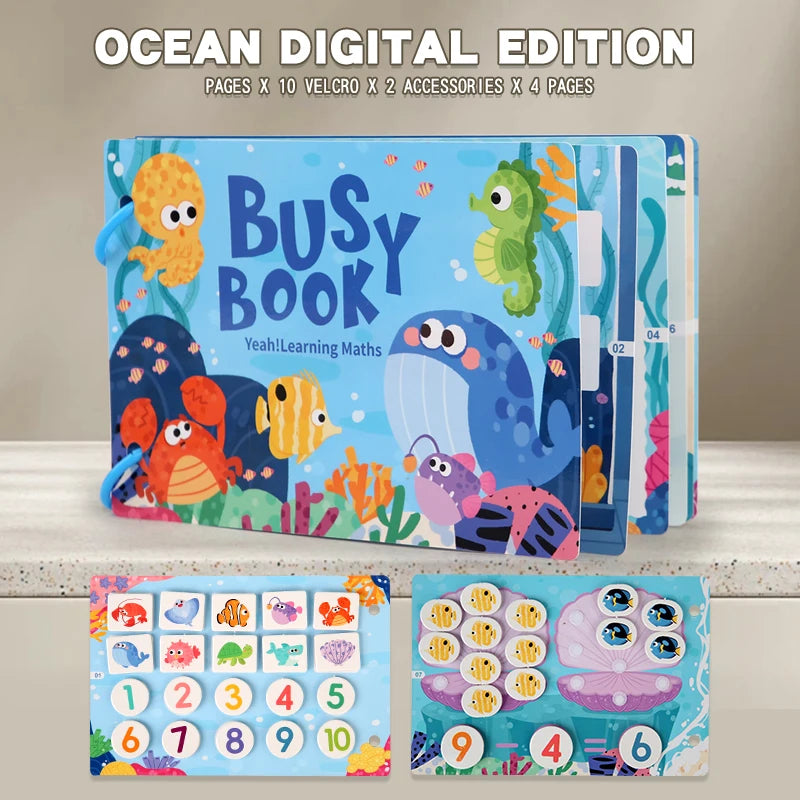Montessori Busy Book for Toddlers | Hands-On Matching & Learning Toy