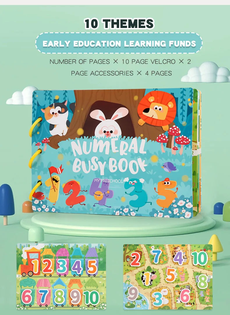 Montessori Busy Book for Toddlers | Hands-On Matching & Learning Toy