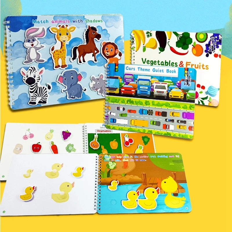 Reusable Sticker Book - 3D Quiet Travel Toy