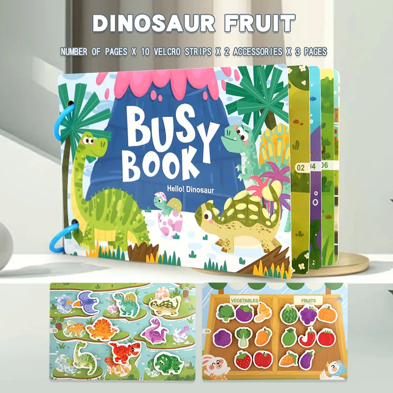 Montessori Busy Book for Toddlers | Hands-On Matching & Learning Toy