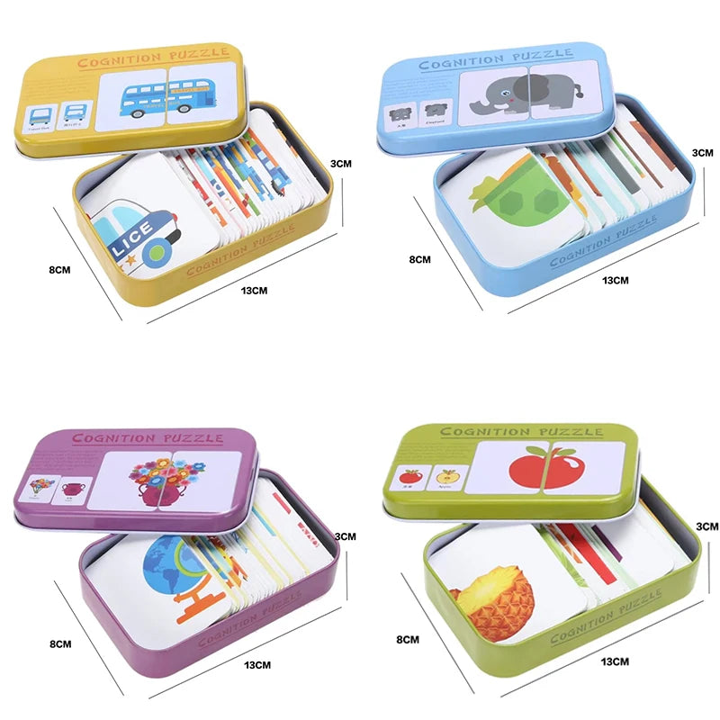 Matching Card Game for Toddlers | Animal, Fruit & Vehicle Set