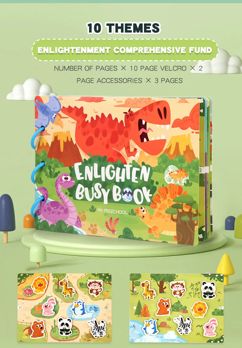 Montessori Busy Book for Toddlers | Hands-On Matching & Learning Toy