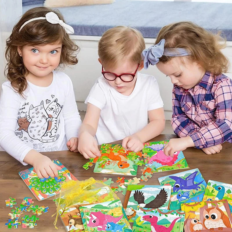 20pcs Cartoon Puzzle Set for Kids | Animal Pattern Educational Toy