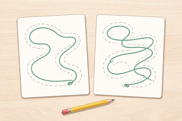 [Controlled Lines]Why Tracing Worksheets Are Not Helping Preschool Line Control