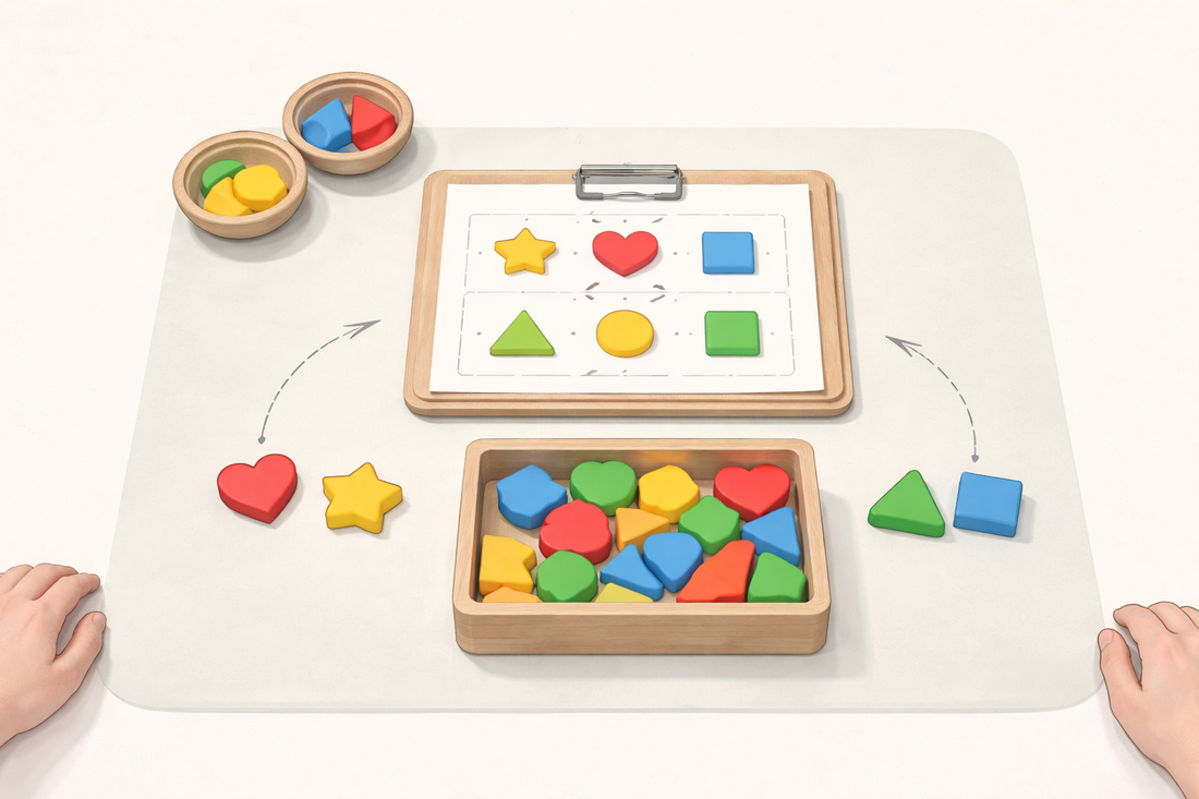 How to Keep Shape Activities Manageable on a Small Table