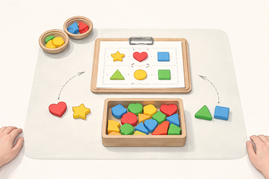 How to Keep Shape Activities Manageable on a Small Table
