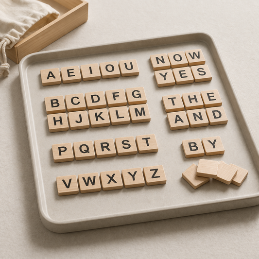 How to Choose Loose Letter Tiles for Tabletop Activities
