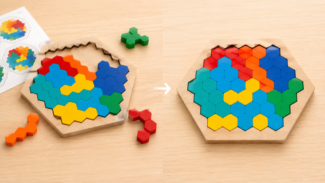 A Simple Pattern Card to Free Play Puzzle Routine