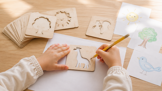 How to Use Drawing Stencils With Kids: A Simple Trace-and-Color Routine