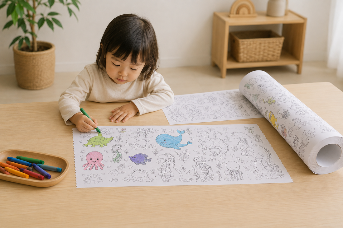 A Simpler Way to Use a Long Coloring Roll: Work in Short Sections