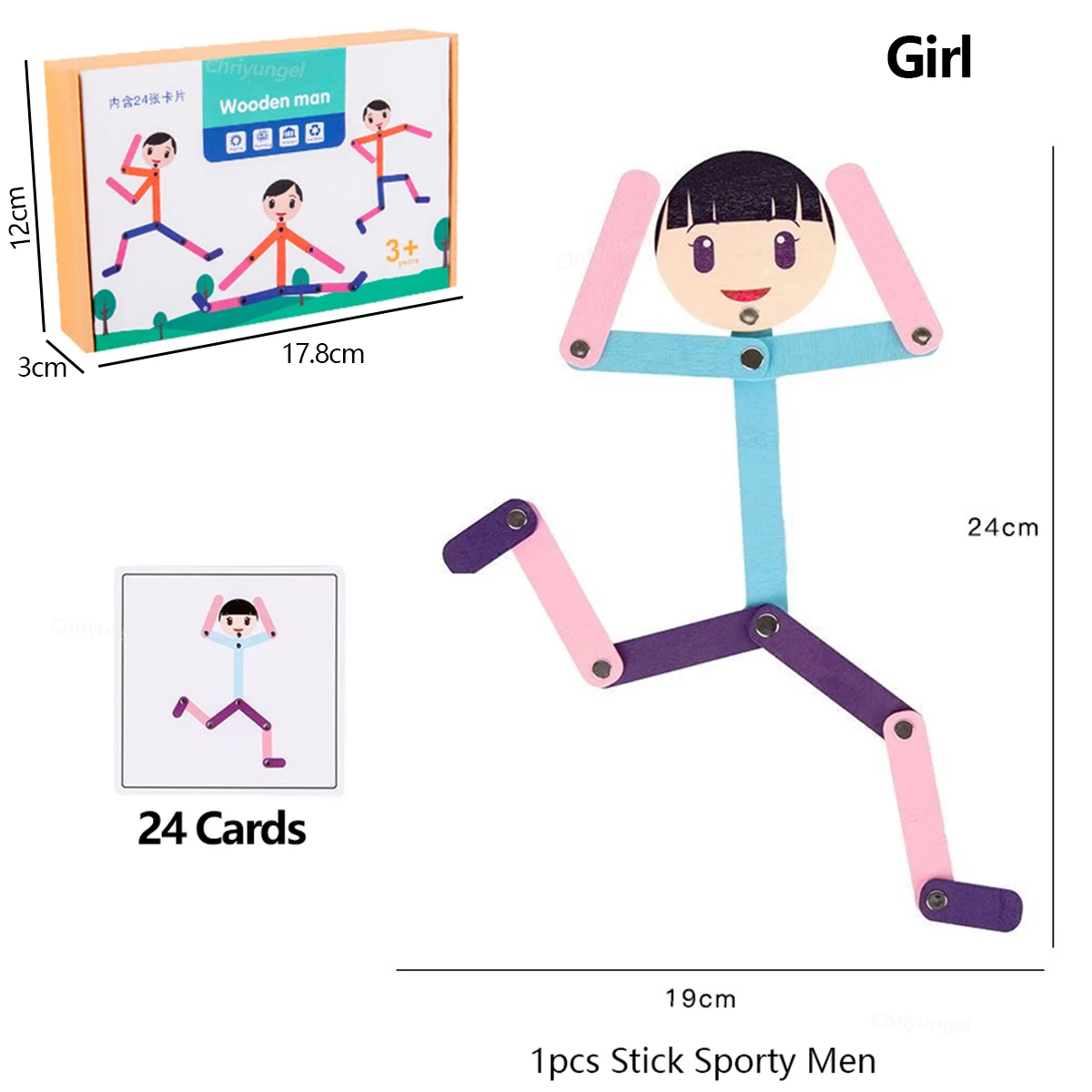 Stick Figure Pose Puzzle: A Reusable Articulated Figure and Pose Card Set for Tabletop Play