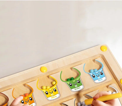 Wooden Montessori Magnetic Bead Maze (3–6Y)