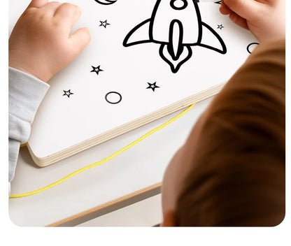 Wooden Montessori Magnetic Bead Maze (3–6Y)