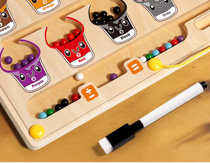 Wooden Montessori Magnetic Bead Maze (3–6Y)