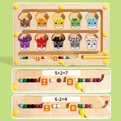 Wooden Montessori Magnetic Bead Maze (3–6Y)