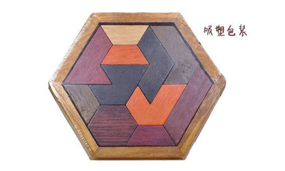 Hexagon Wooden Brain Teaser