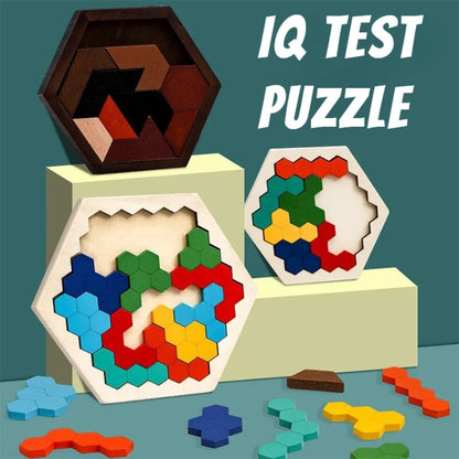 Hexagon Wooden Brain Teaser