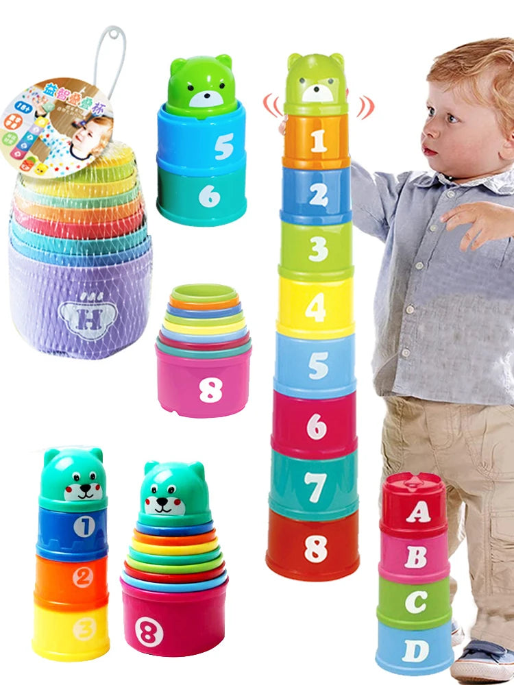 Baby Stacking Cups for Bath & Everyday Play