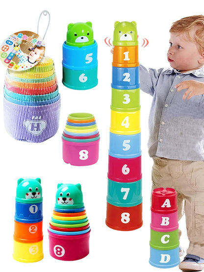 Baby Stacking Cups for Bath & Everyday Play