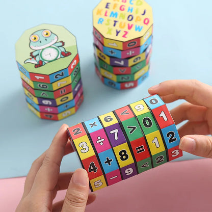 Rotating Arithmetic Numbers Cube Toy