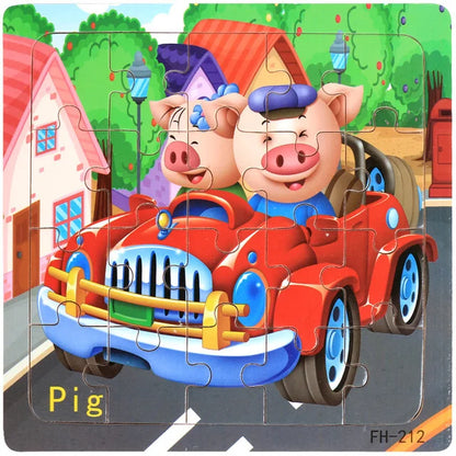 3D Wooden Puzzle Montessori Educational Toy