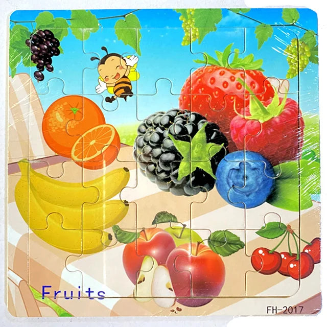 3D Wooden Puzzle Montessori Educational Toy