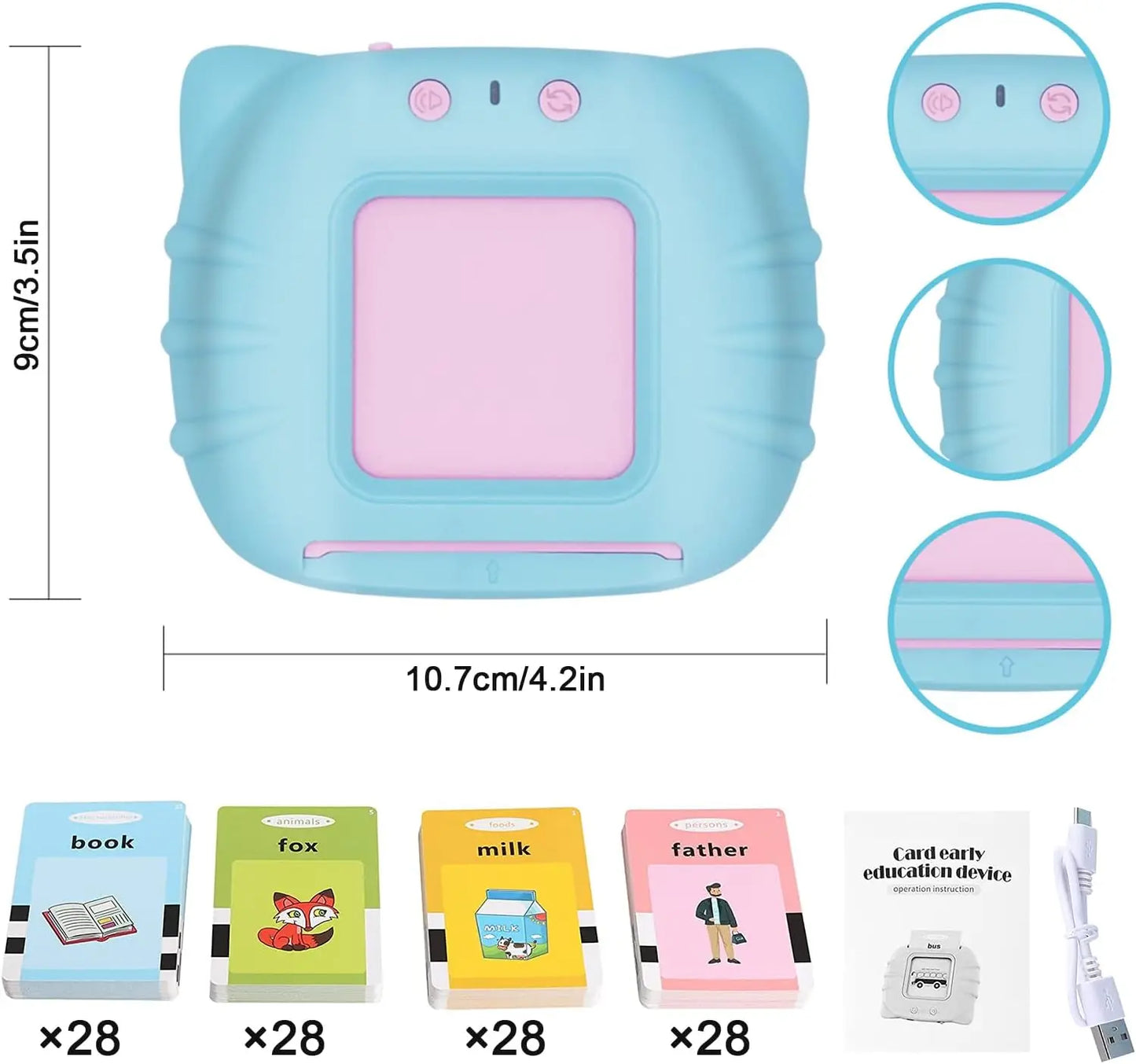 Talking Flash Card Reader for Preschool (3–6)