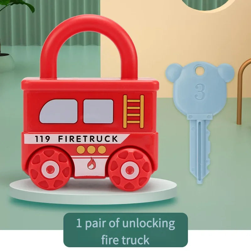 Montessori Lock and Key Number Toy for 3–6 Year Olds