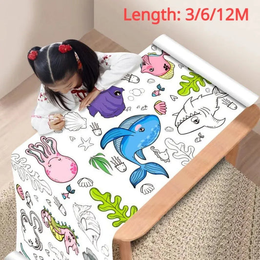 Coloring Paper Roll for Kids | Fun Graffiti & DIY Drawing Activity