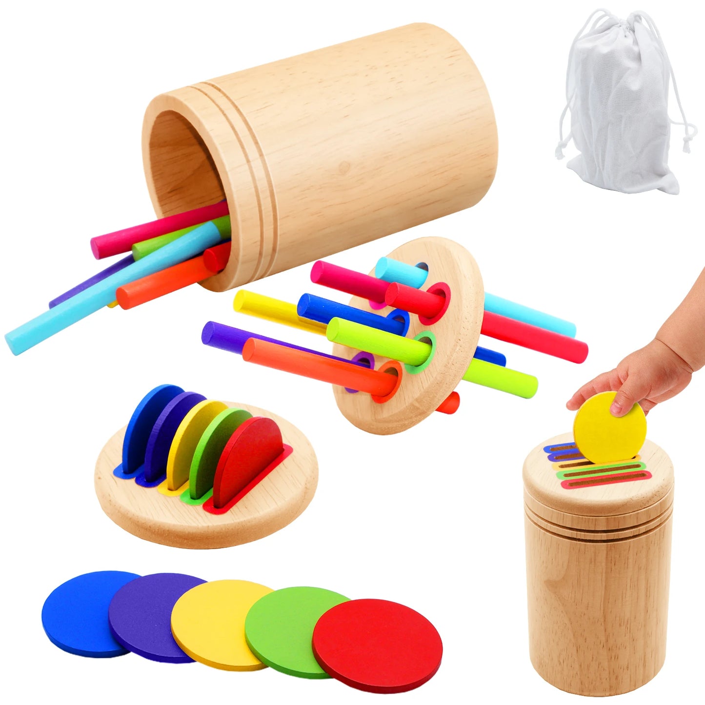 Wooden Fine Motor Skills Toy for Toddlers